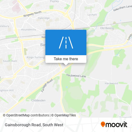 Gainsborough Road map