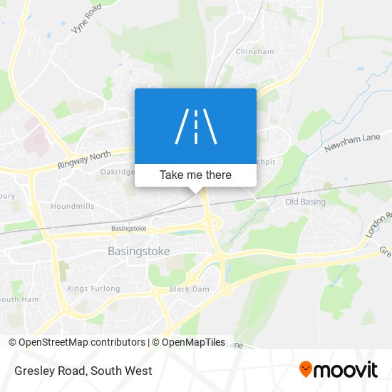 Gresley Road map