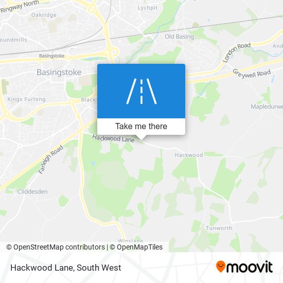 Hackwood Lane map