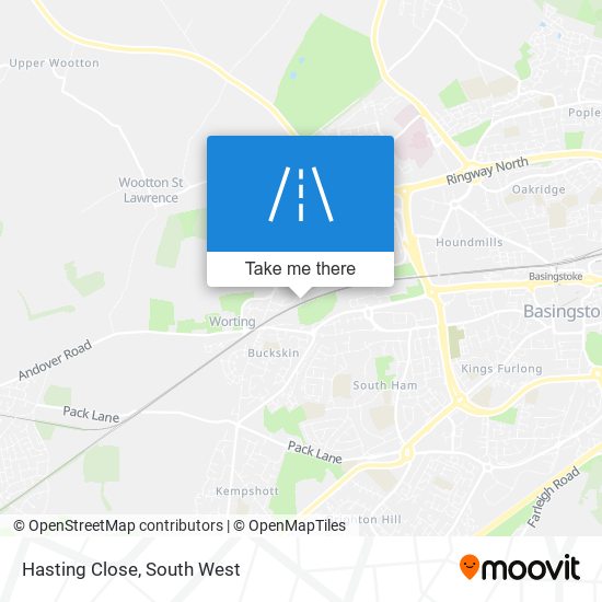 Hasting Close map