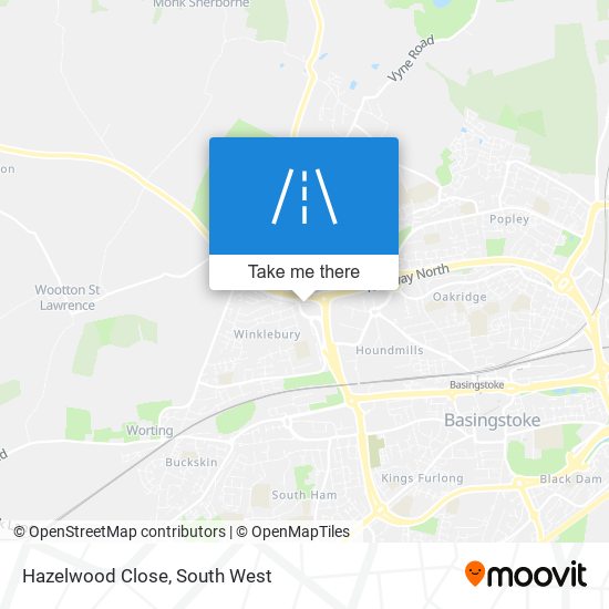 Hazelwood Close map