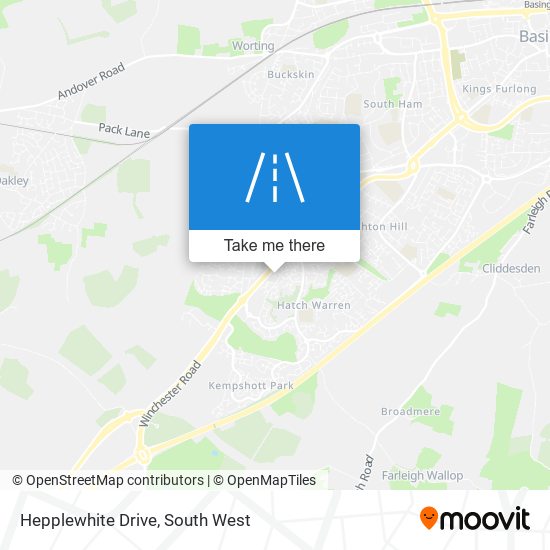 Hepplewhite Drive map