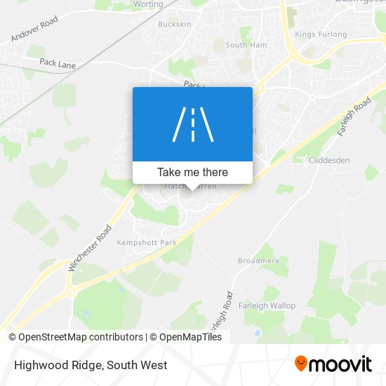 Highwood Ridge map