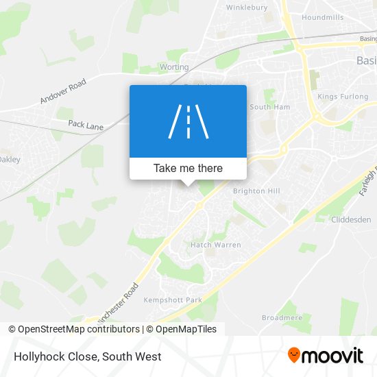 Hollyhock Close map