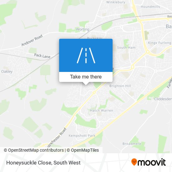 Honeysuckle Close map