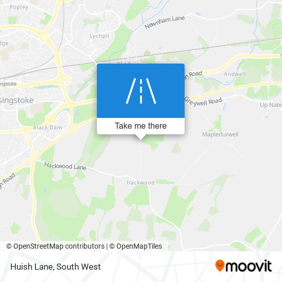 Huish Lane map