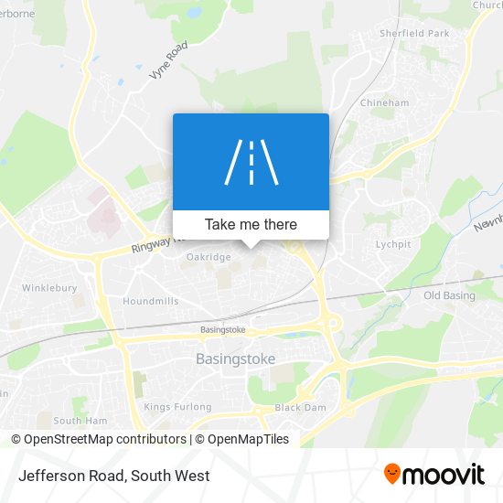 Jefferson Road map