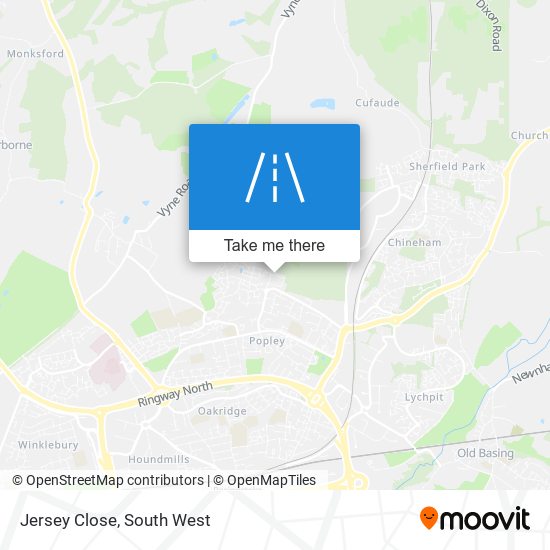 Jersey Close map