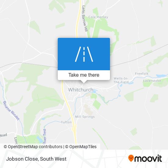 Jobson Close map