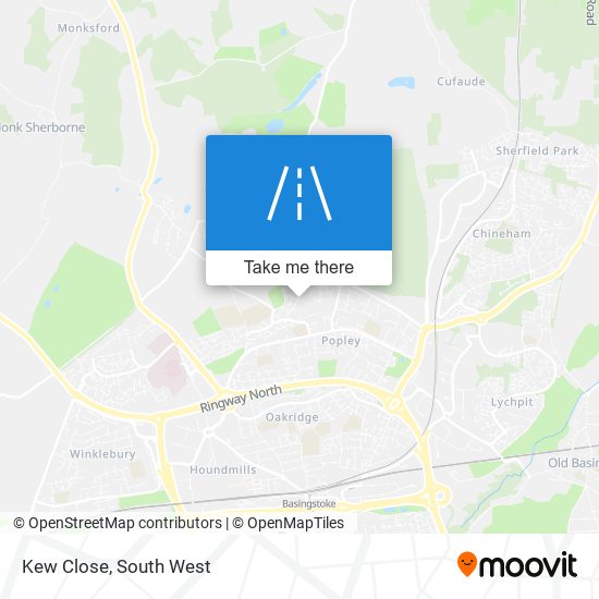 Kew Close map