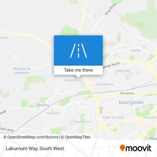 Laburnum Way map