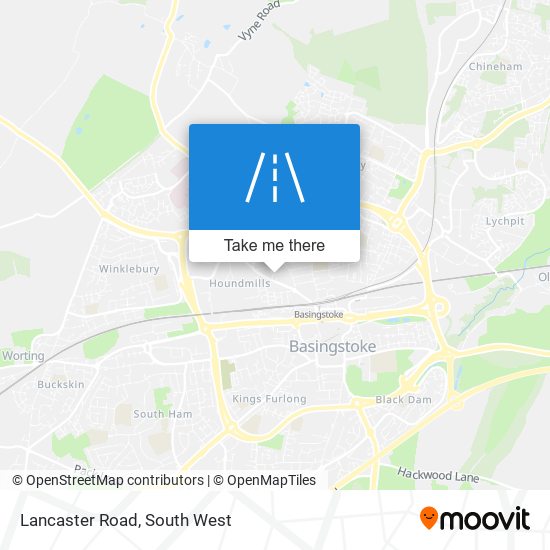Lancaster Road map