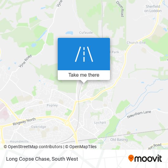 Long Copse Chase map