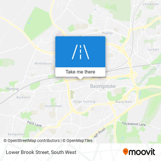 Lower Brook Street map