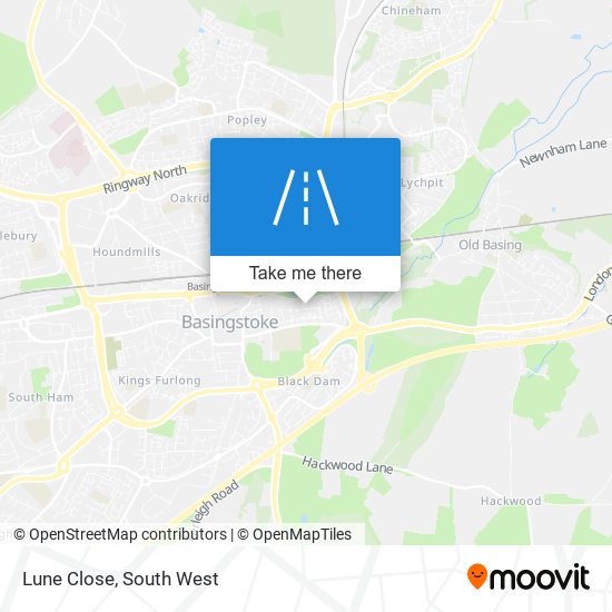 Lune Close map