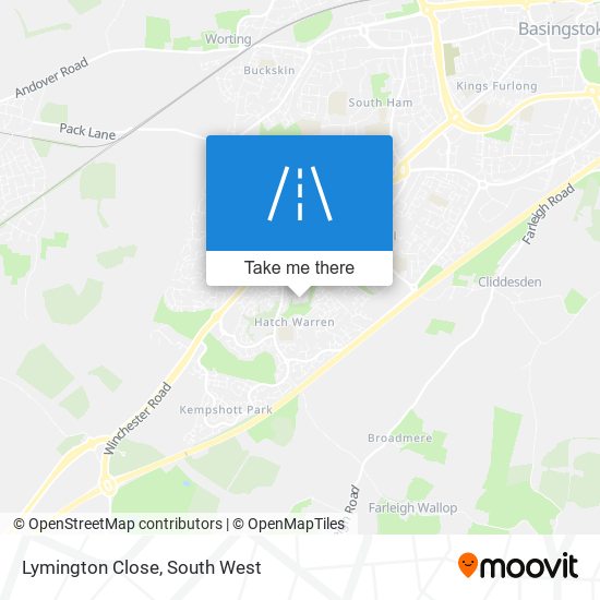 Lymington Close map