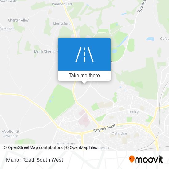 Manor Road map