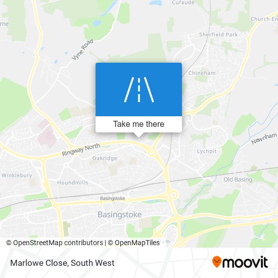Marlowe Close map