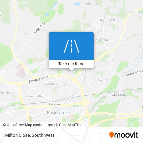 Milton Close map
