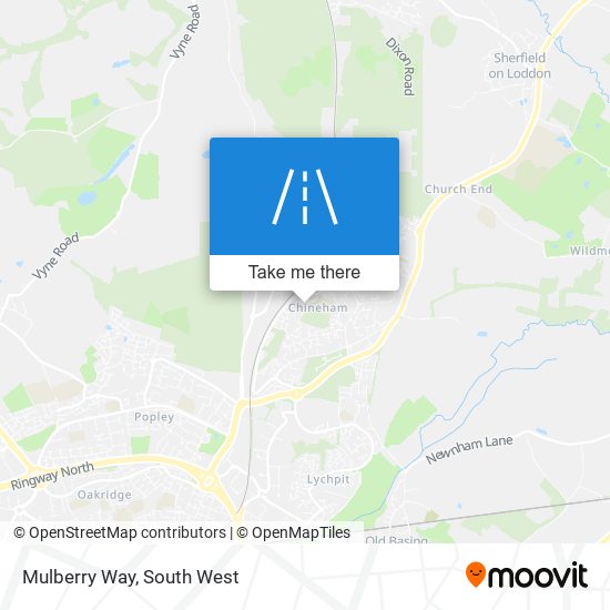 Mulberry Way map