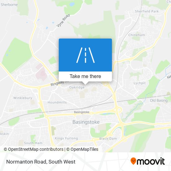 Normanton Road map