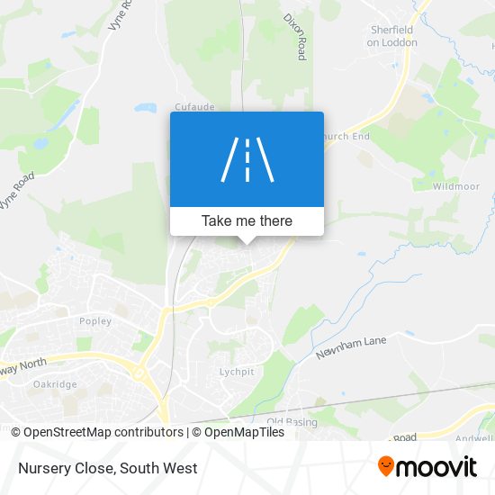 Nursery Close map