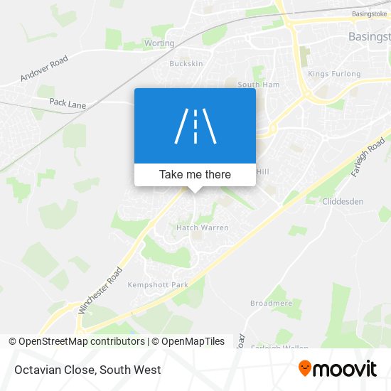 Octavian Close map