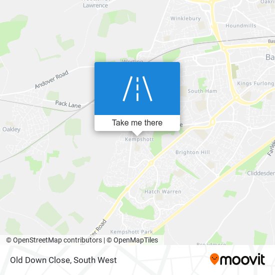 Old Down Close map