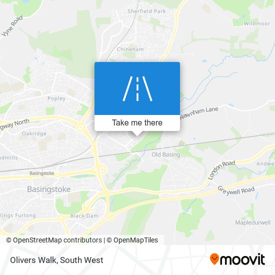 Olivers Walk map