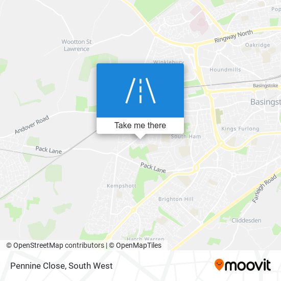 Pennine Close map