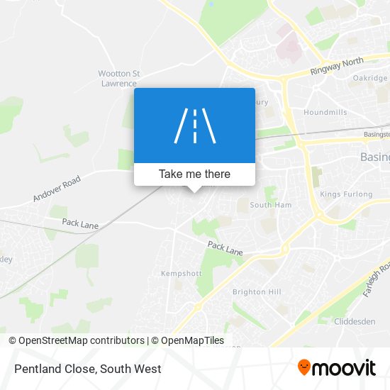 Pentland Close map