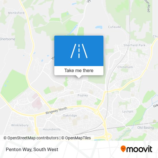 Penton Way map