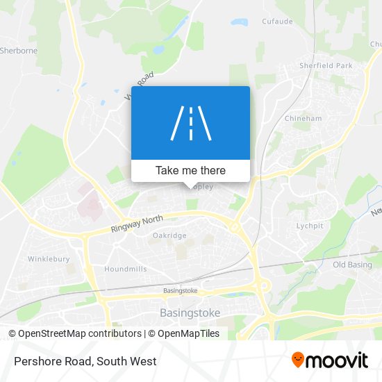 Pershore Road map