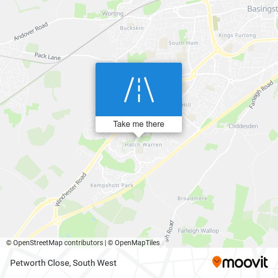 Petworth Close map