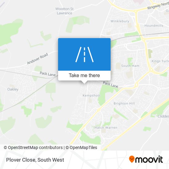 Plover Close map