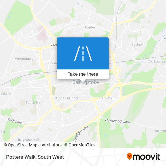 Potters Walk map