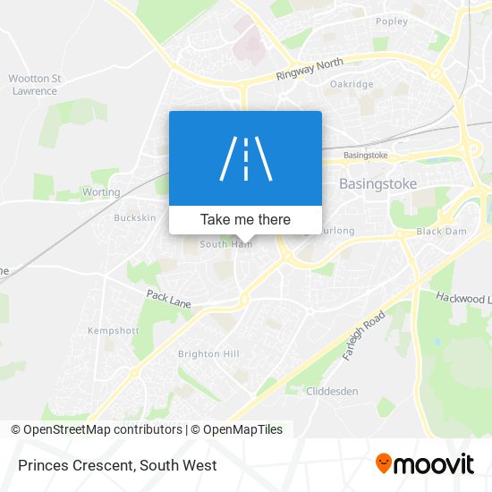 Princes Crescent map