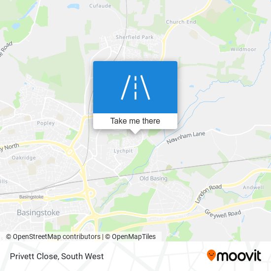 Privett Close map