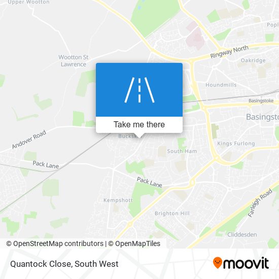 Quantock Close map