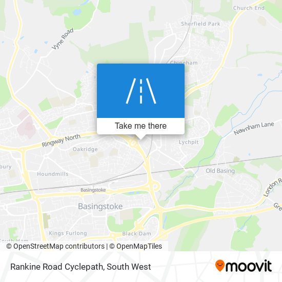 Rankine Road Cyclepath map