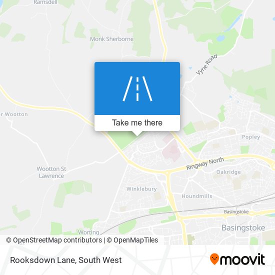 Rooksdown Lane map