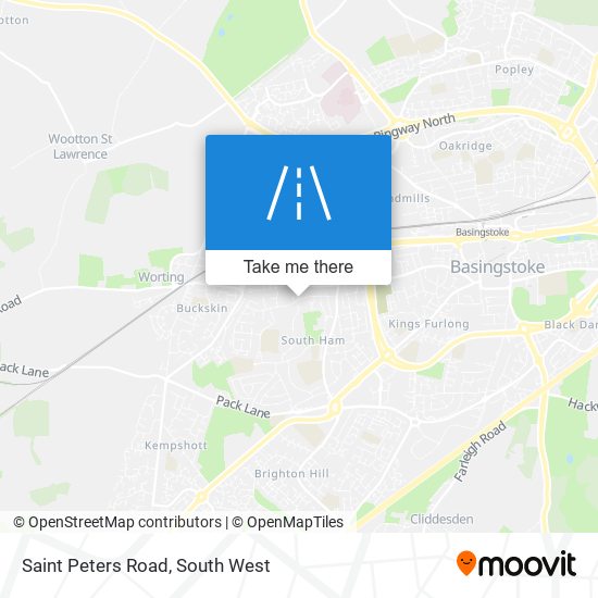 Saint Peters Road map