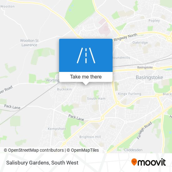 Salisbury Gardens map