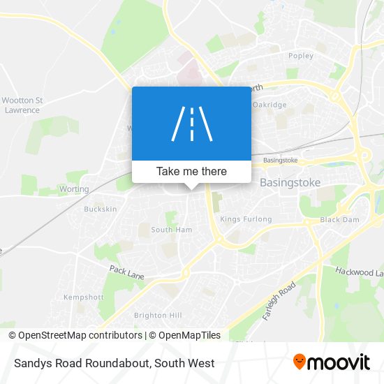 Sandys Road Roundabout map