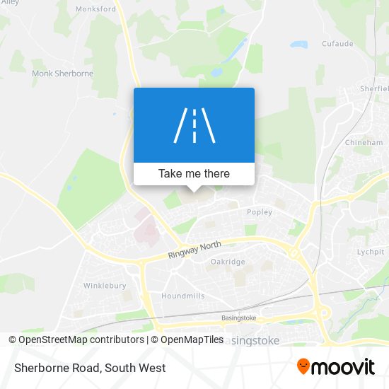 Sherborne Road map