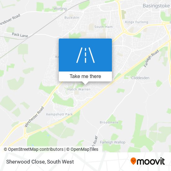 Sherwood Close map