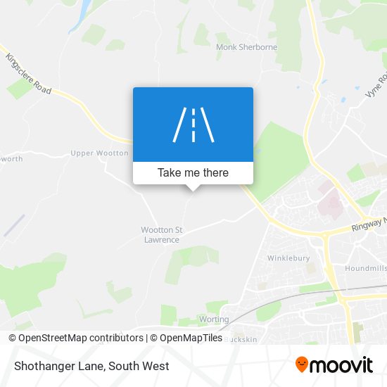 Shothanger Lane map