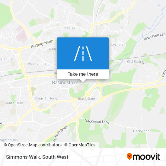 Simmons Walk map