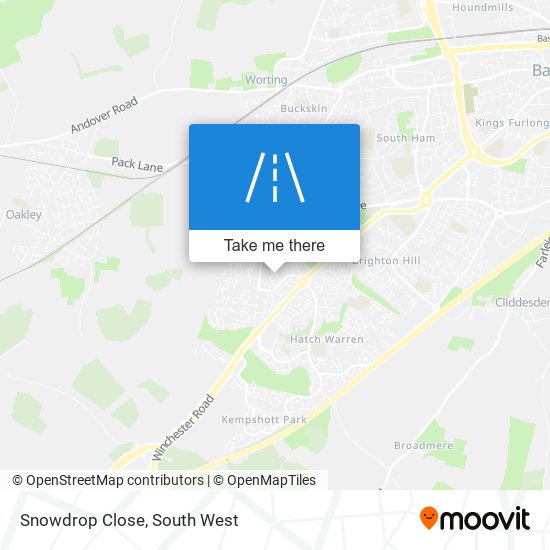 Snowdrop Close map