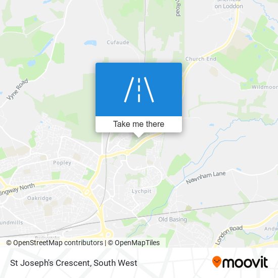 St Joseph's Crescent map